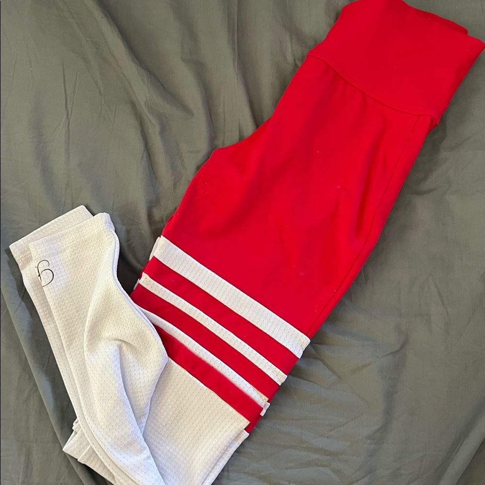 Red sock  leggings Bombshell Sportswear